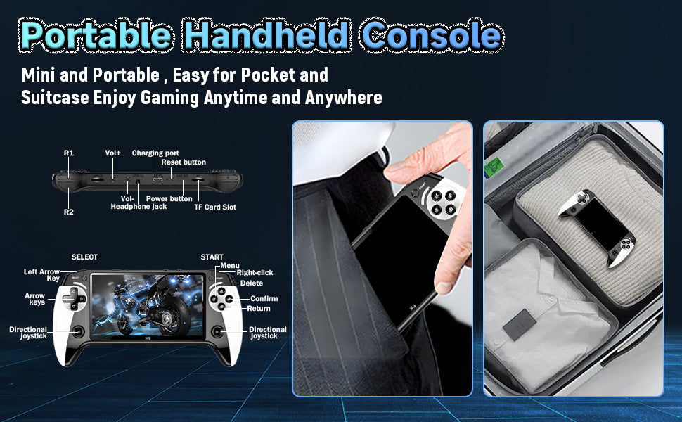 جهاز الألعاب المحمول Arabe X9